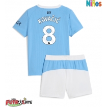 Camiseta Manchester City Mateo Kovacic #8 Primera Equipación para niños 2025-26 manga corta (+ pantalones cortos)